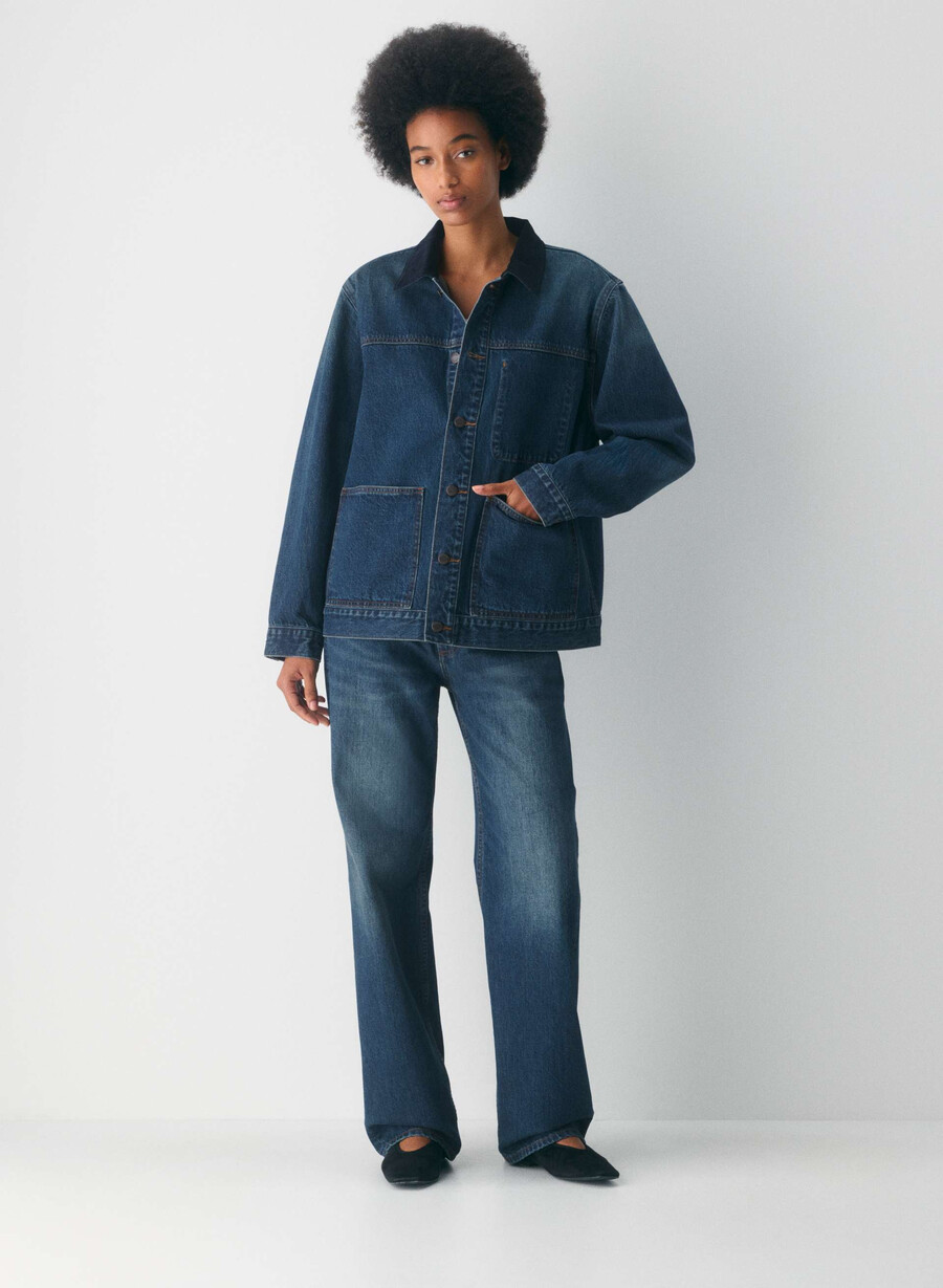 denim forum die arbeitskleidung jeanshemdjacke be about dark bleu