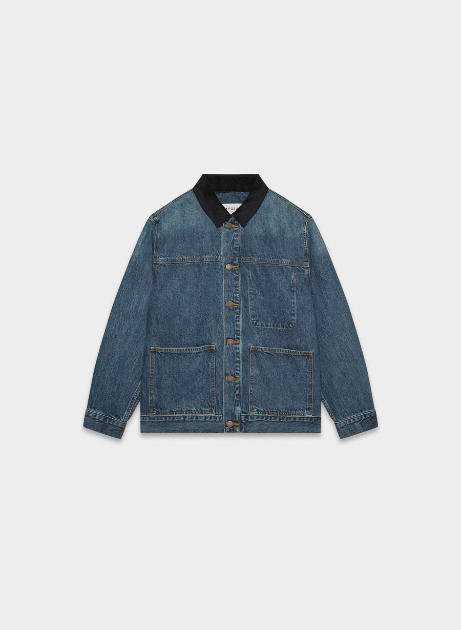 denim forum die arbeitskleidung jeanshemdjacke be about dark bleu