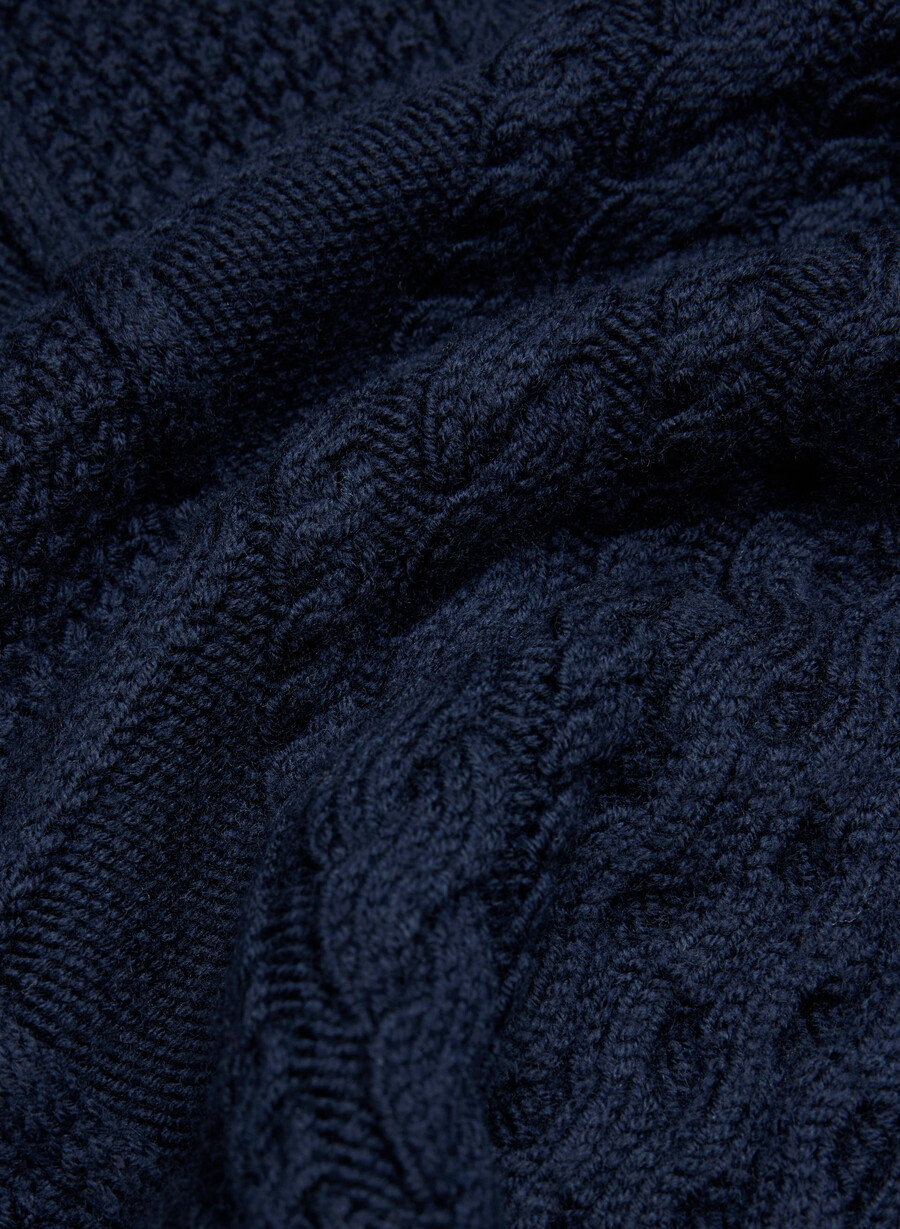 heritage strickcardigan aus merinowolle admiral