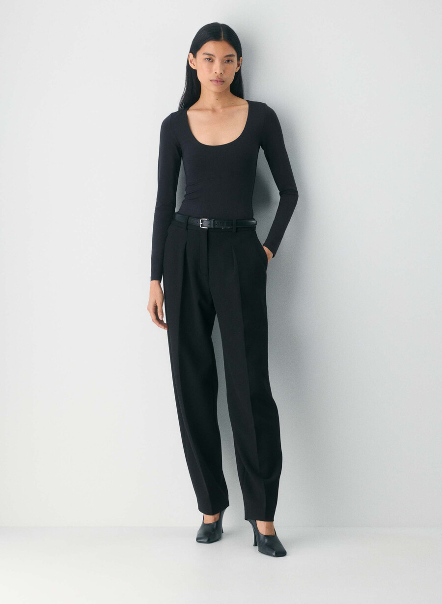 original contour astral langarmshirt schwarz