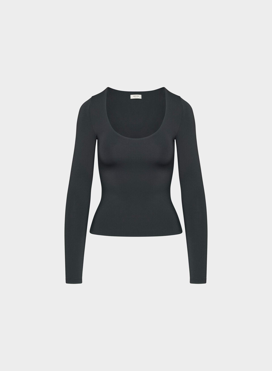 original contour astral langarmshirt schwarz