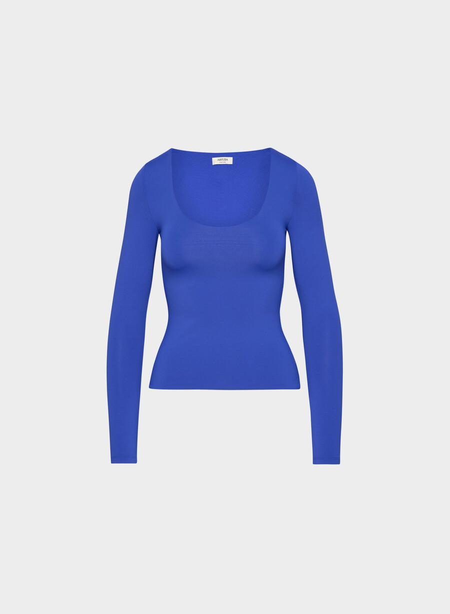 original contour astral langarmshirt ablaze blue