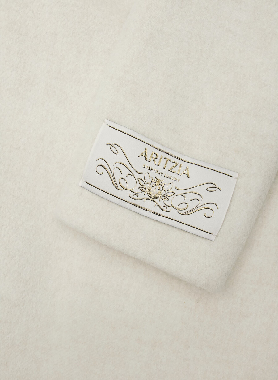 der emilie-mantel – weicher wollkaschmir meliert hellbeige