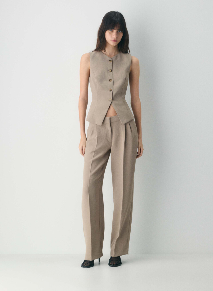königliche weste – crepette nomad taupe