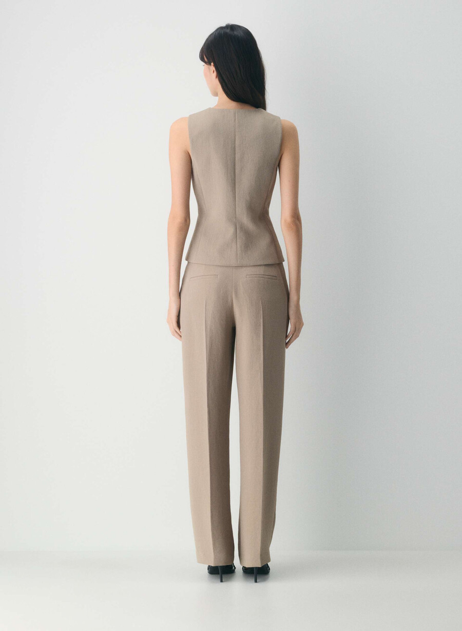 königliche weste – crepette nomad taupe