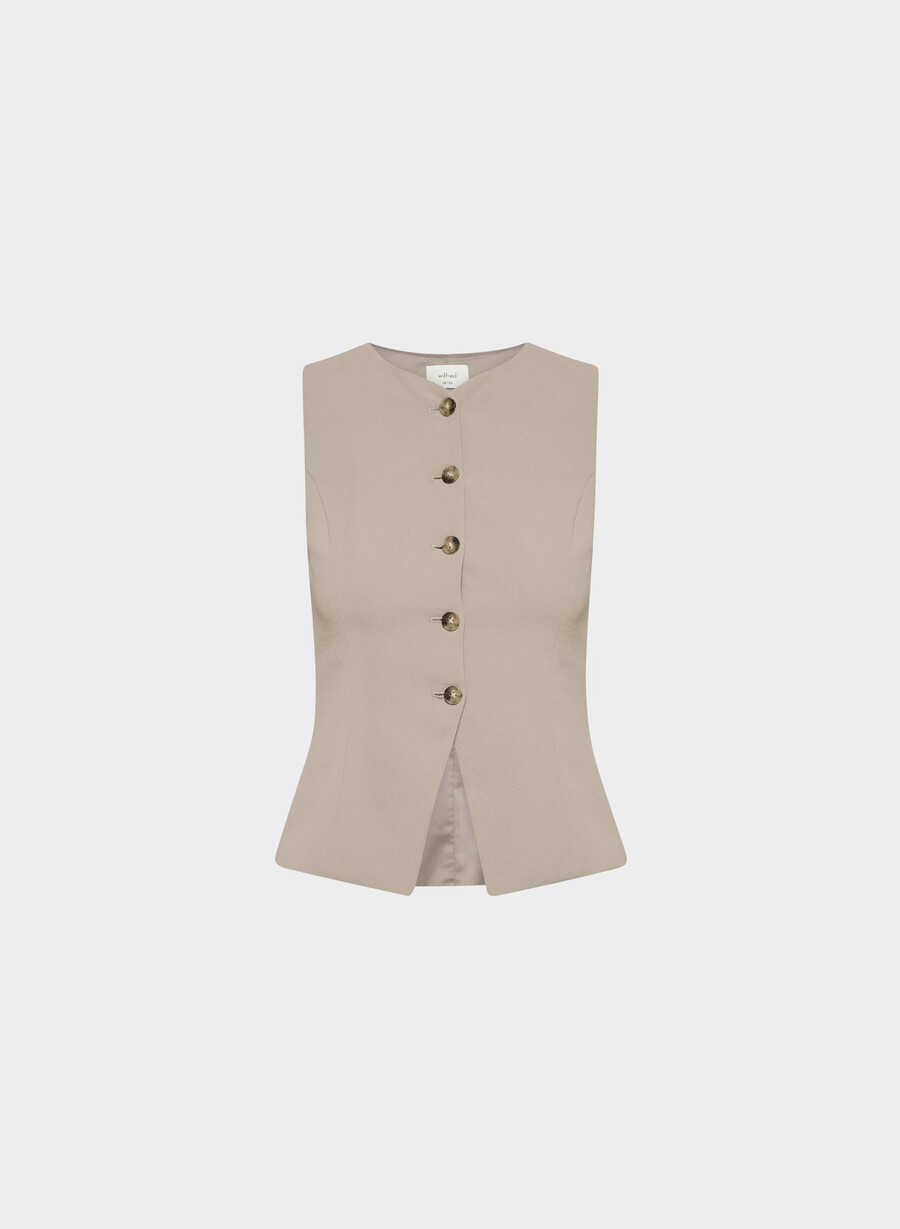 königliche weste – crepette nomad taupe