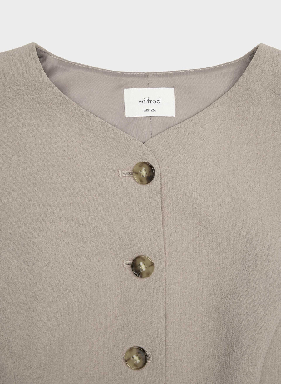königliche weste – crepette nomad taupe