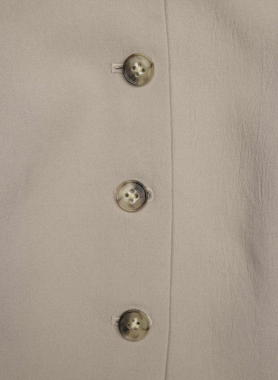 königliche weste – crepette nomad taupe