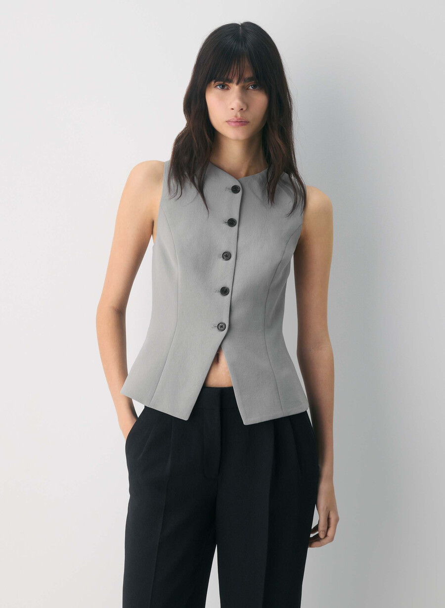 königliche weste – crepette riverstone grey