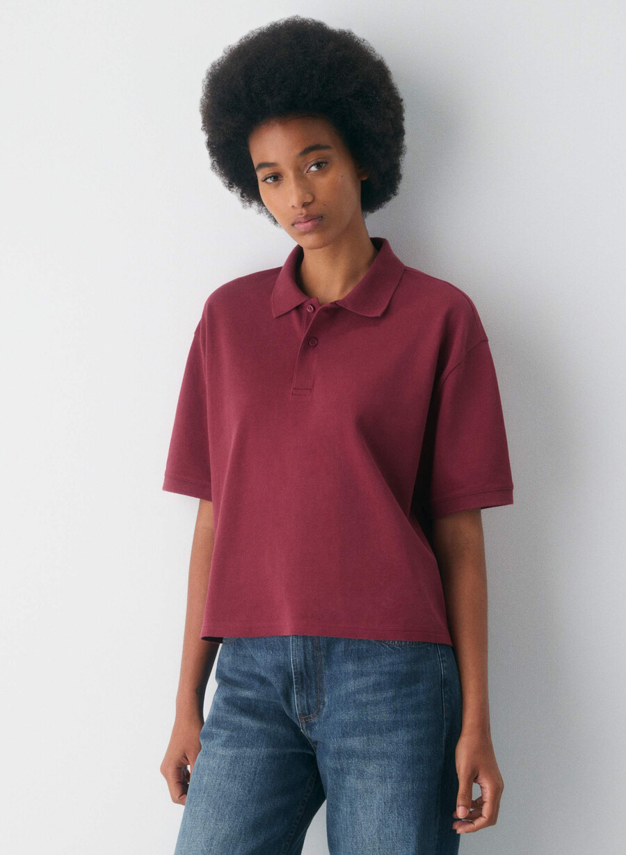 holland polo t-shirt cordovan