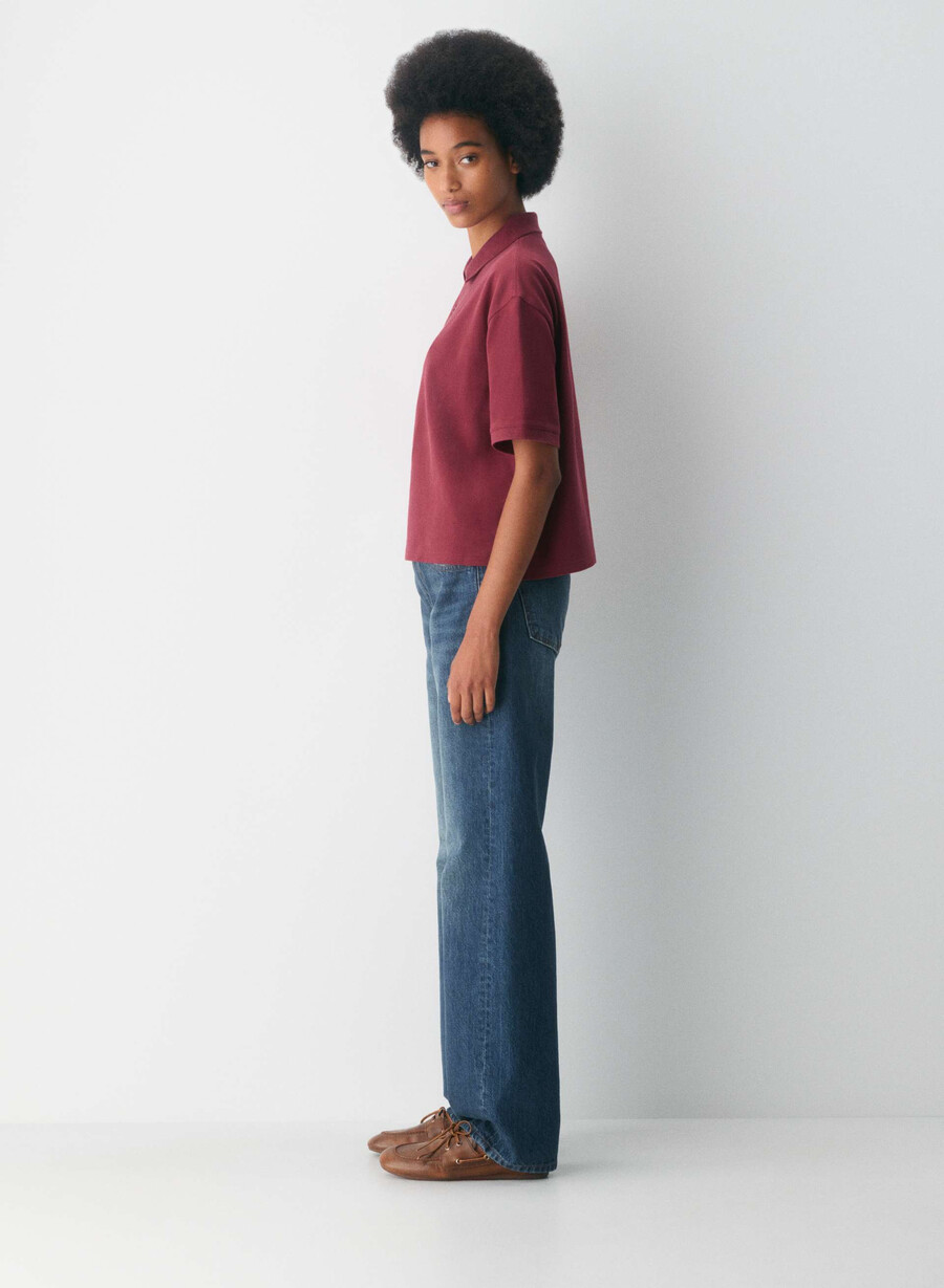 holland polo t-shirt cordovan