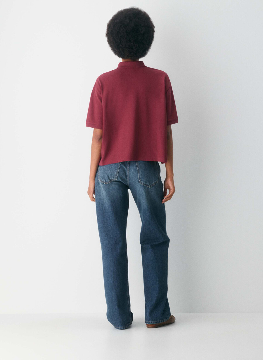 holland polo t-shirt cordovan