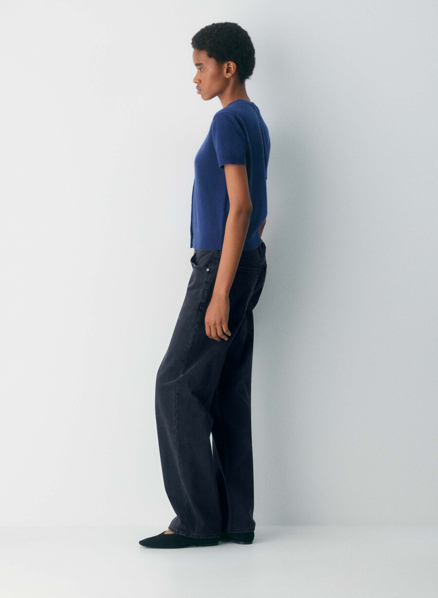 bare cashmere noteworthy cardigan byron blue