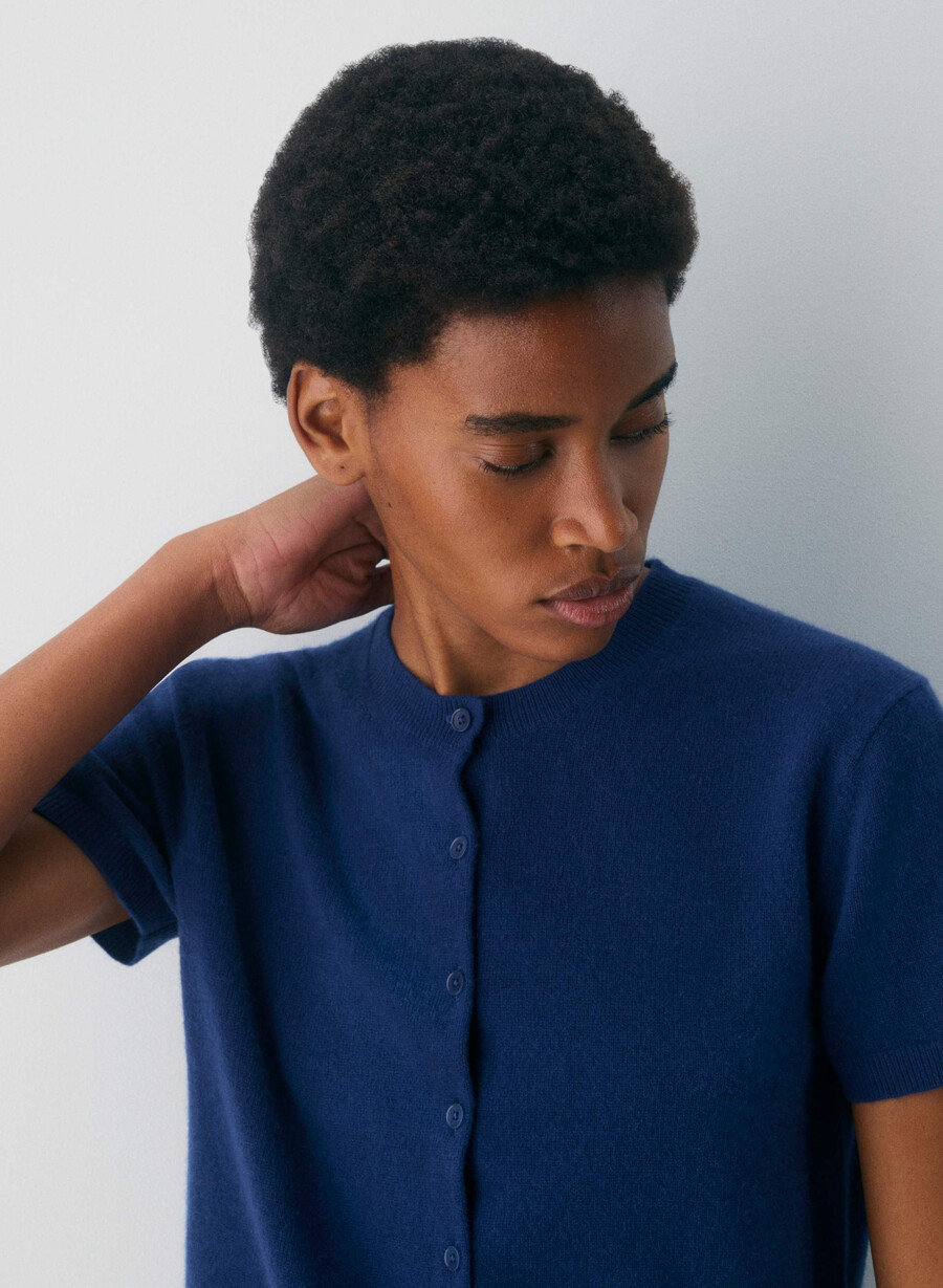 bare cashmere noteworthy cardigan byron blue