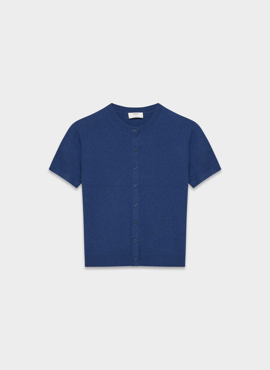 bare cashmere noteworthy cardigan byron blue