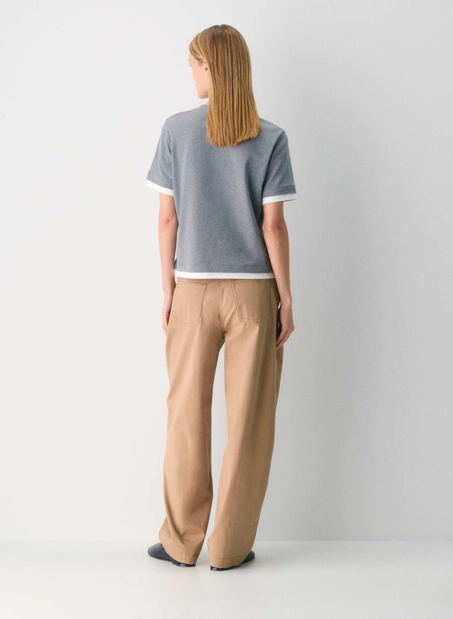 chino relaxed hi-rise barrel pant washed bronze camel