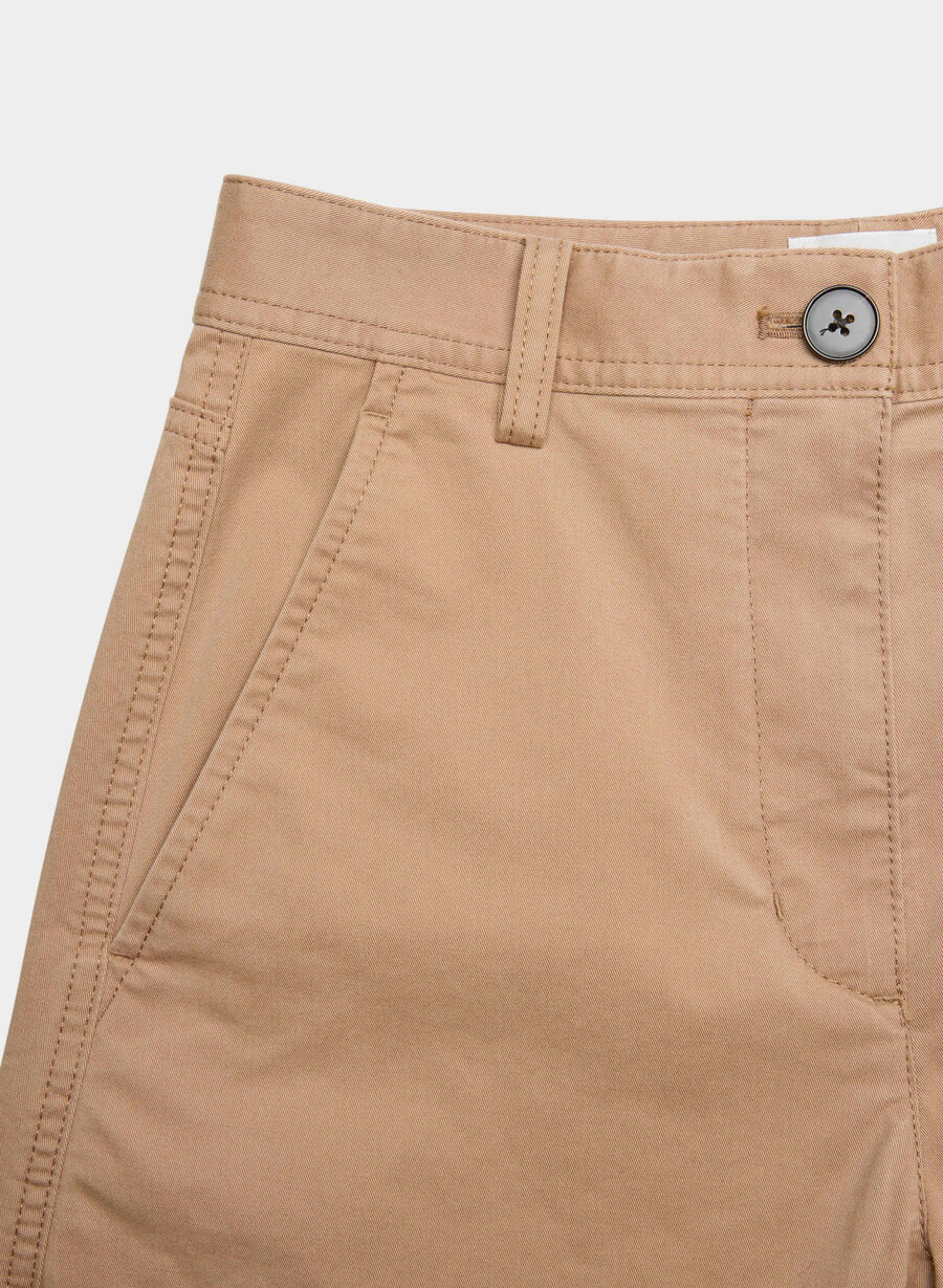 chino relaxed hi-rise barrel pant washed bronze camel