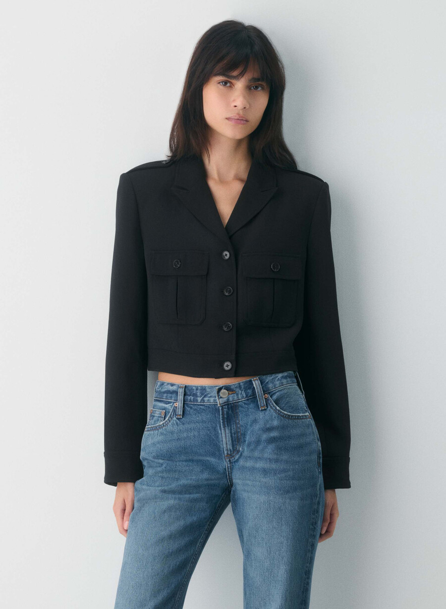 march-jacke – crepette schwarz