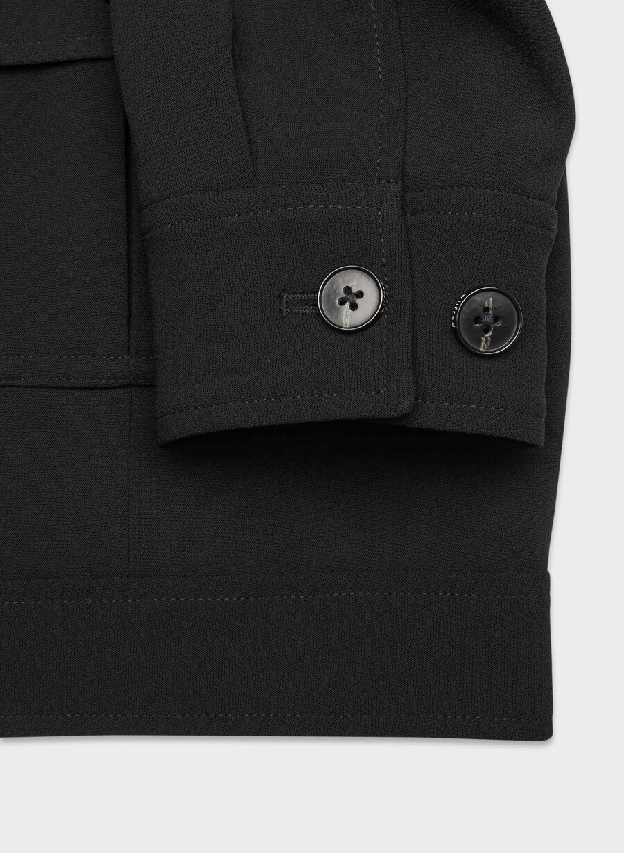 march-jacke – crepette schwarz