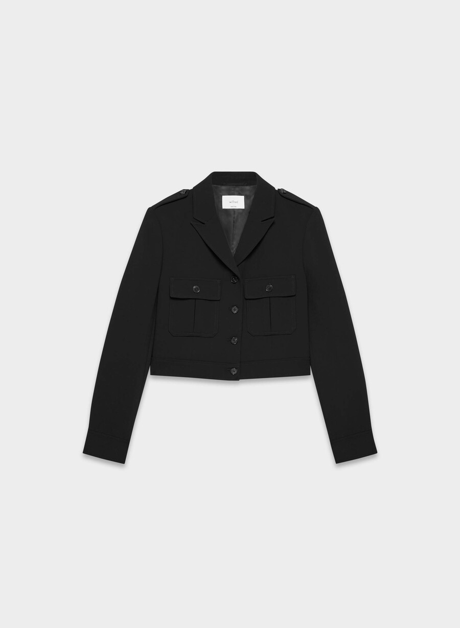 march-jacke – crepette schwarz