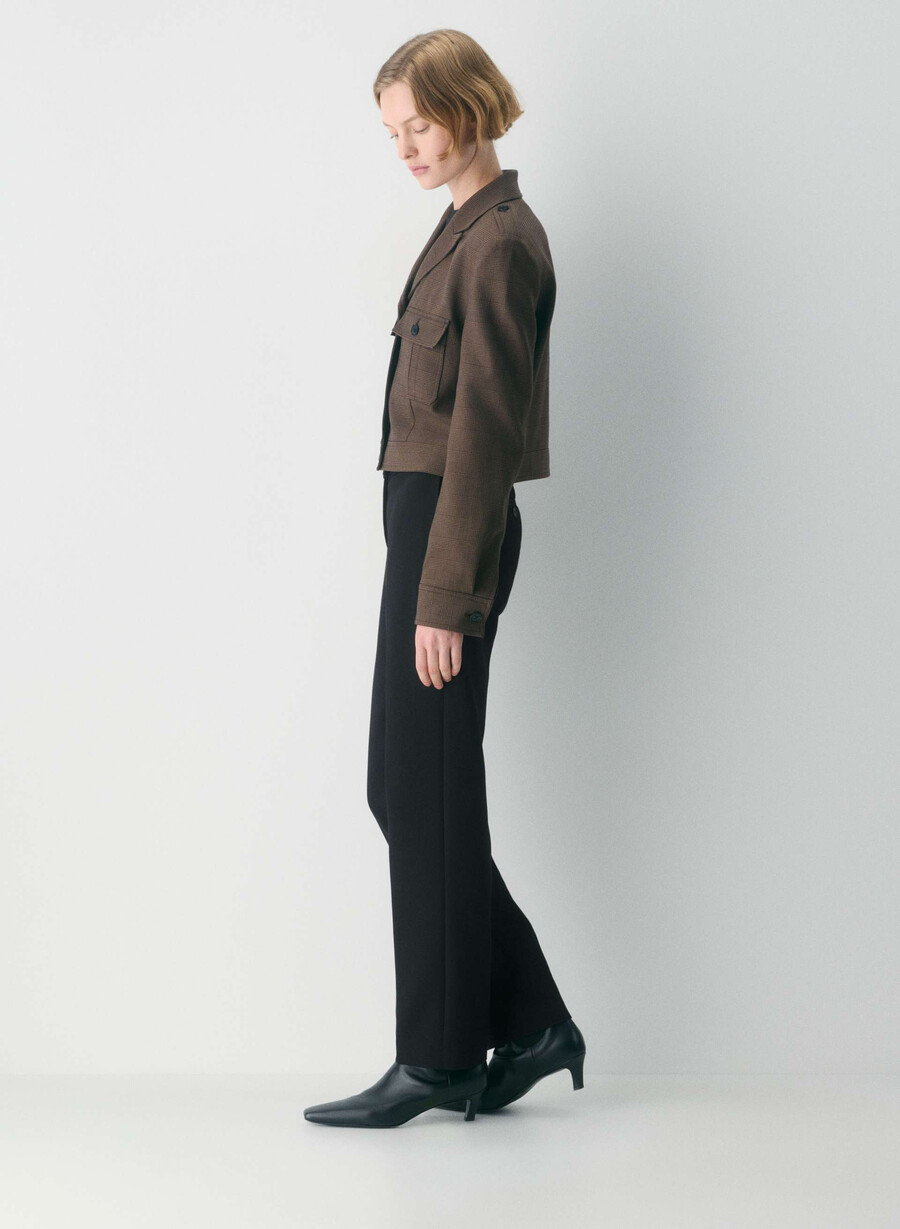 march jacket - twill merle chk cl tph chr