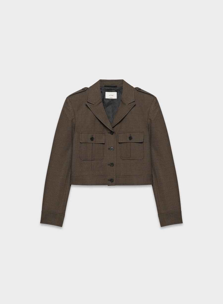 march jacket - twill merle chk cl tph chr