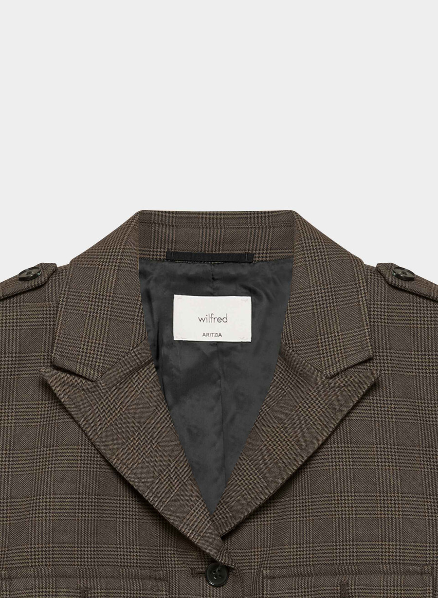 march jacket - twill merle chk cl tph chr