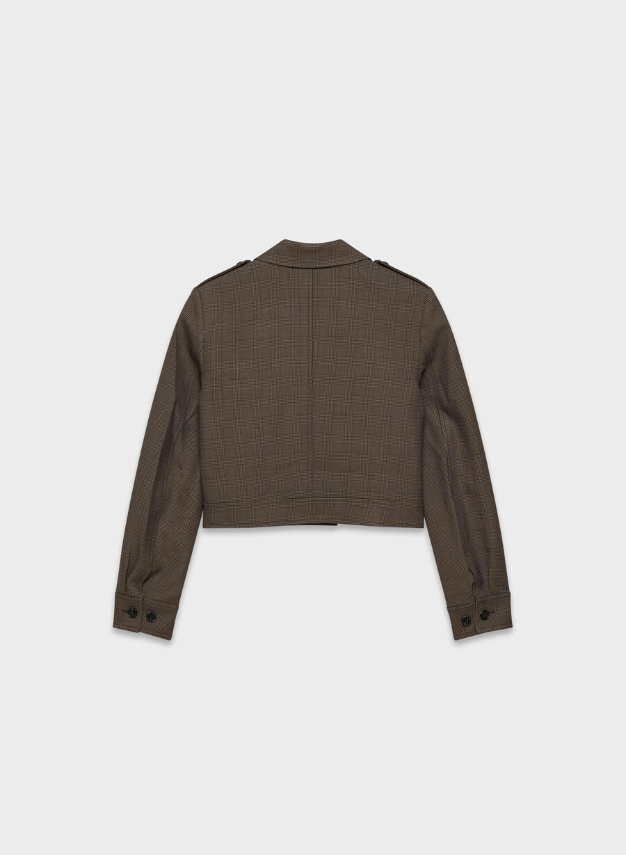 march jacket - twill merle chk cl tph chr