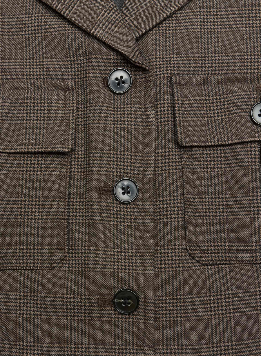 march jacket - twill merle chk cl tph chr