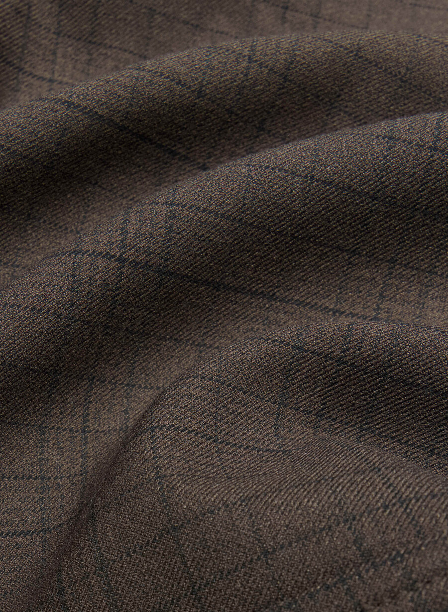 march jacket - twill sanford chk rm brblk