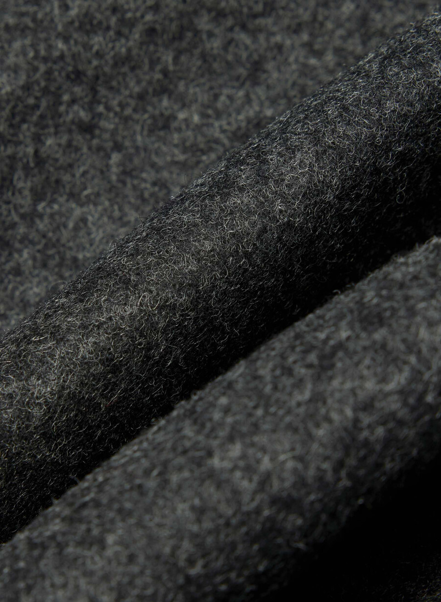 der constant mantel – luxuriöser woll-kaschmir-heather charcoal