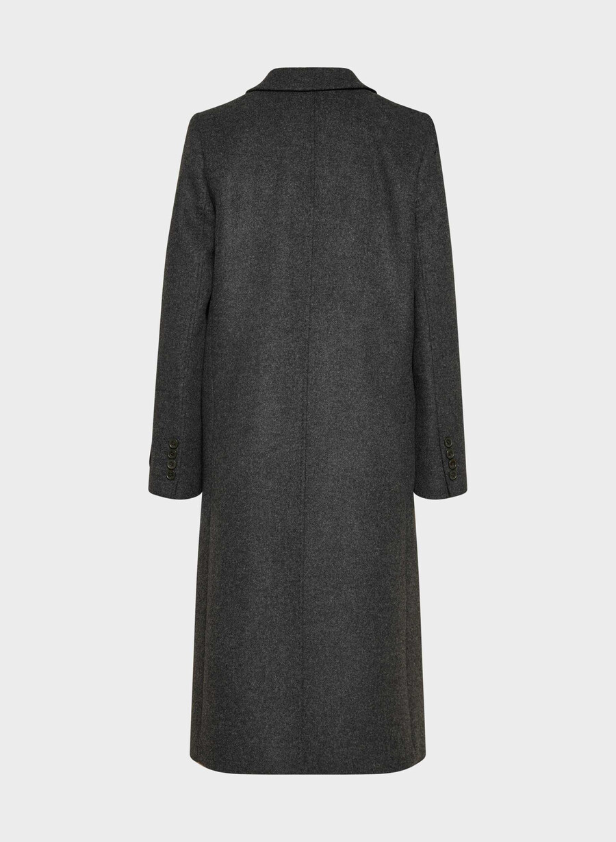 der constant mantel – luxuriöser woll-kaschmir-heather charcoal