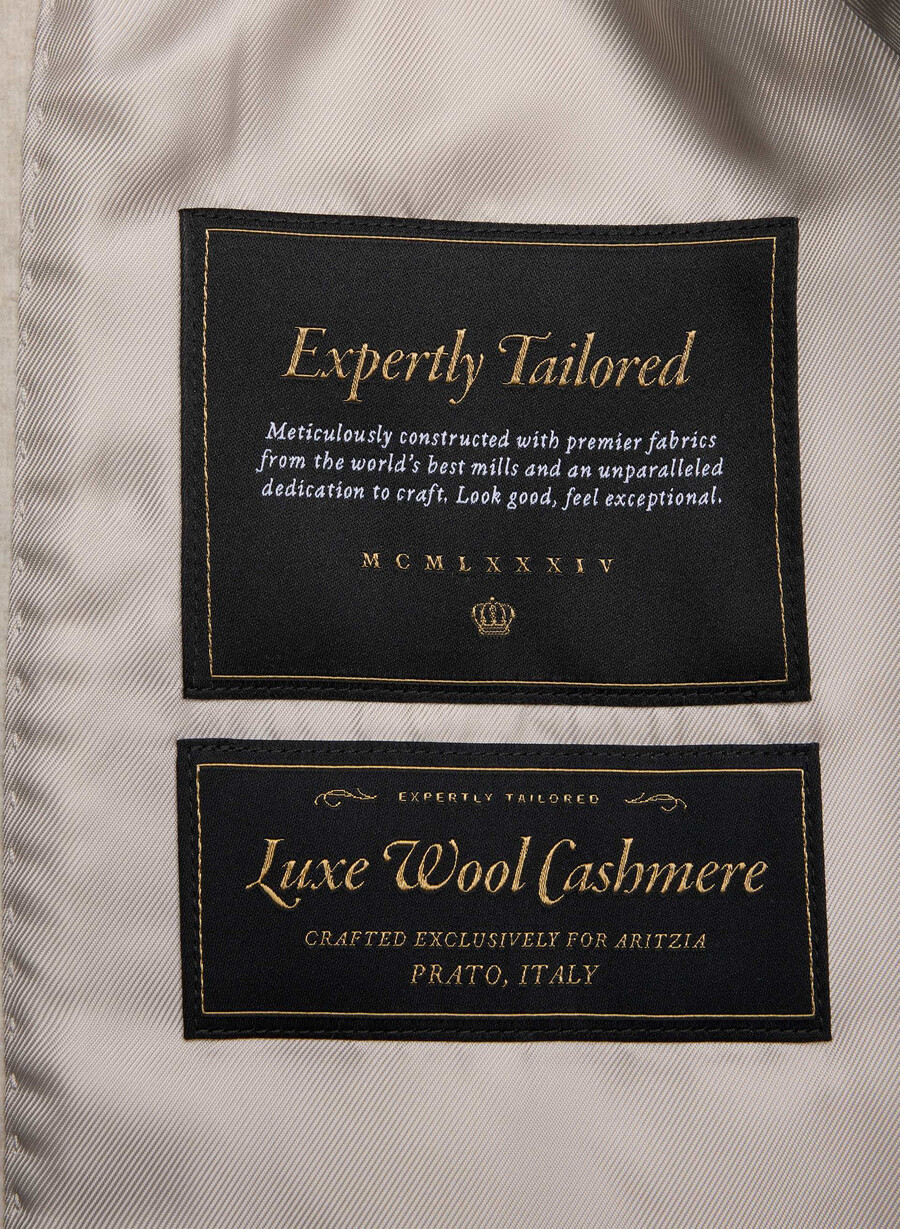 der cocoon-langmantel – luxuriöser wollkaschmir heather light oatmeal