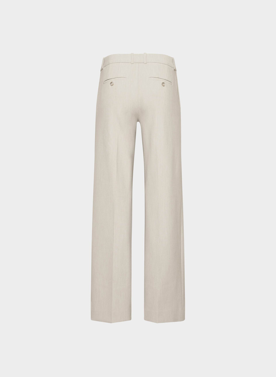 new agency lo-rise pant - reessential heather matte pearl