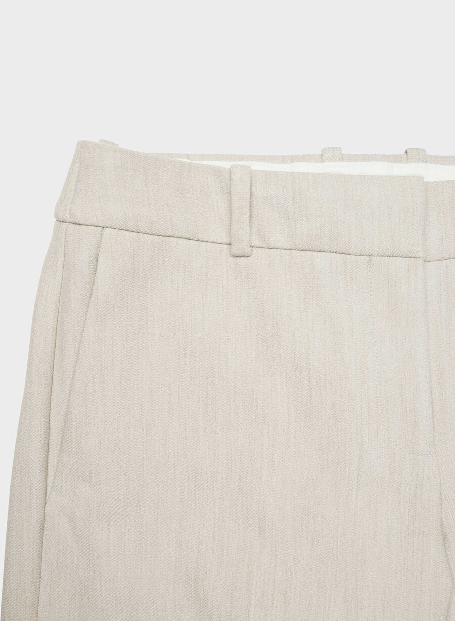 new agency lo-rise pant - reessential heather matte pearl