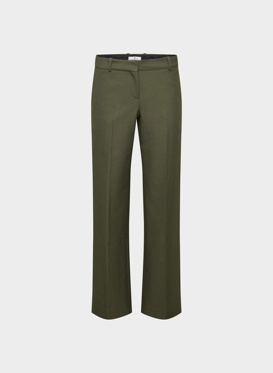 new agency lo-rise pant - reessential dark olive
