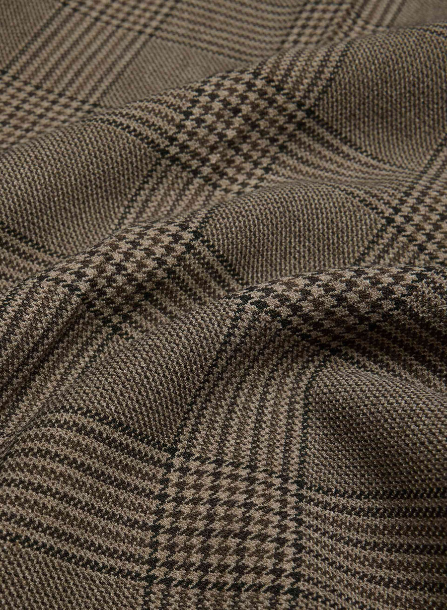 new agency lo-rise pant - reessential tyson chk browntaup