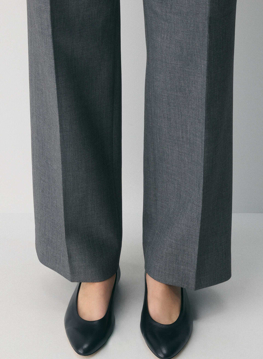new agency lo-rise pant - reessential heather charcoal