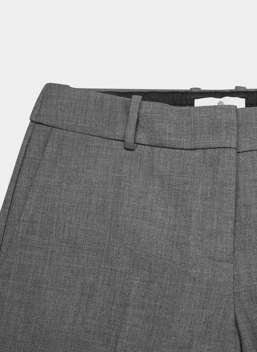 new agency lo-rise pant - reessential heather charcoal