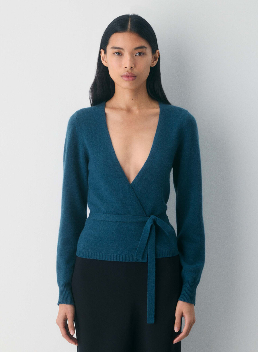 haywood woll-kaschmir-pullover nachtblau