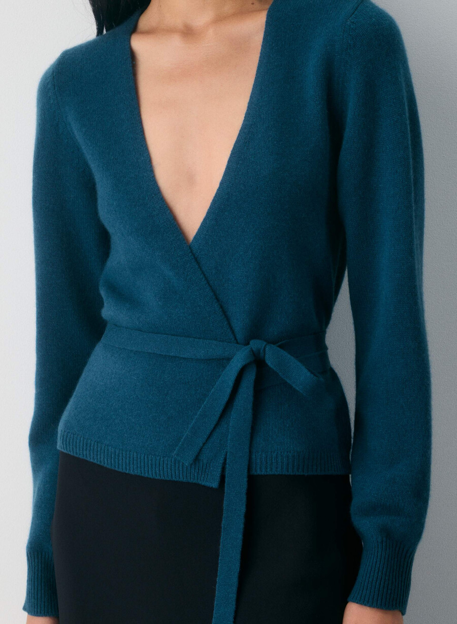 haywood woll-kaschmir-pullover nachtblau