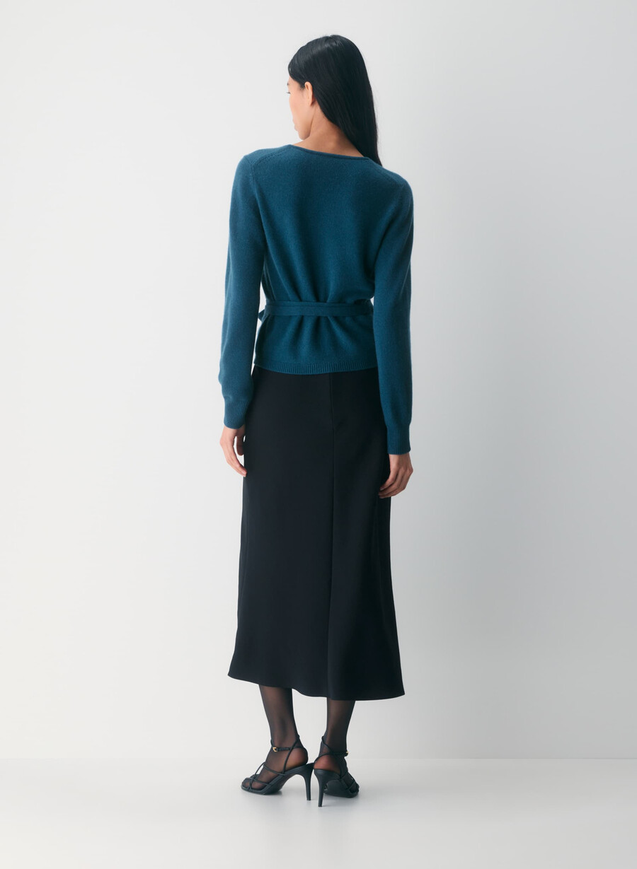 haywood woll-kaschmir-pullover nachtblau