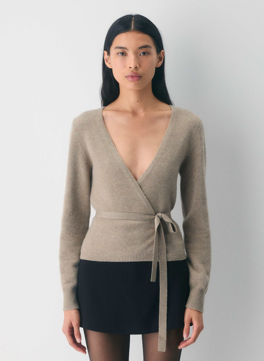 haywood woll-kaschmir-pullover heather nomad taupe
