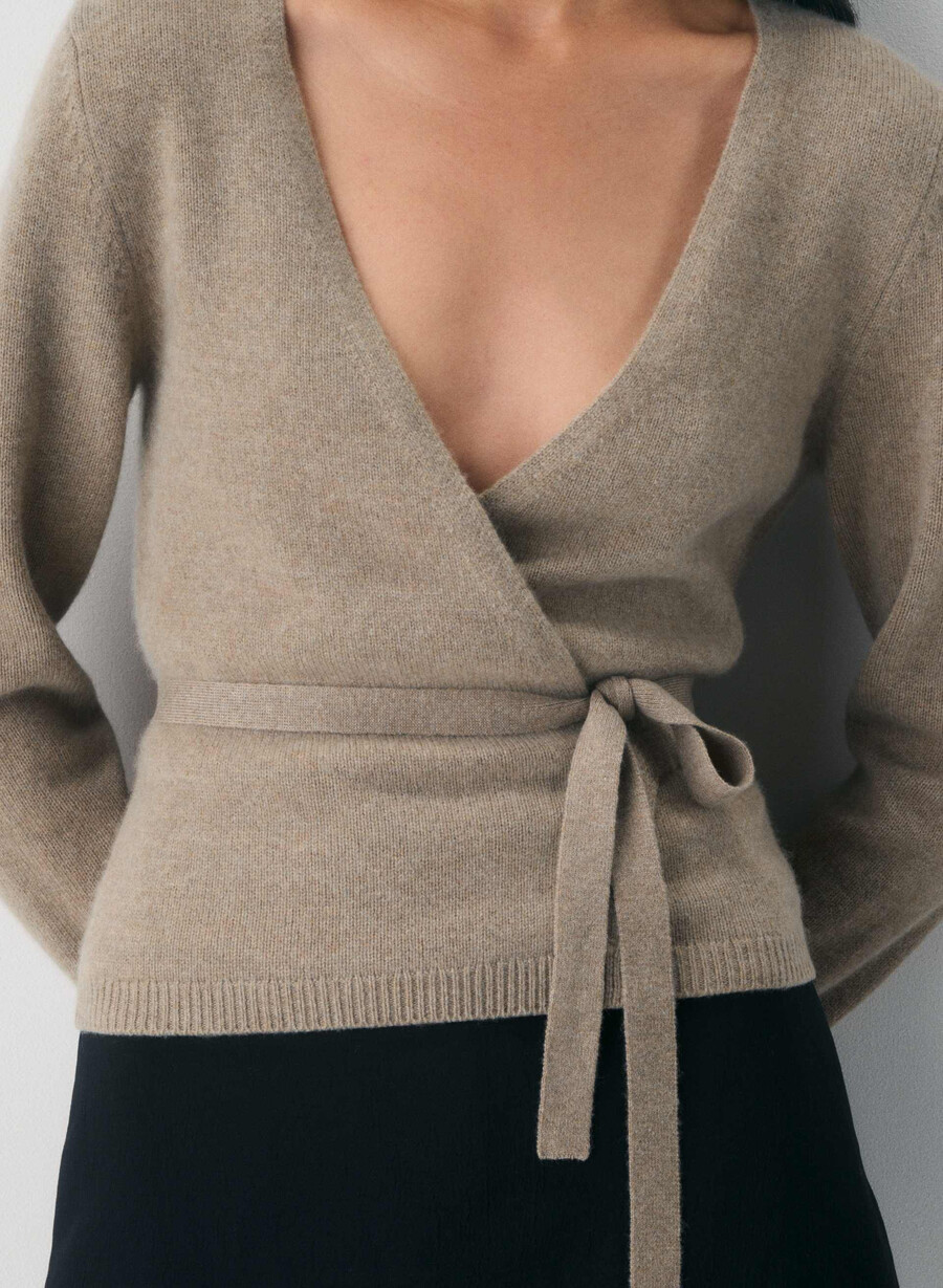 haywood woll-kaschmir-pullover heather nomad taupe