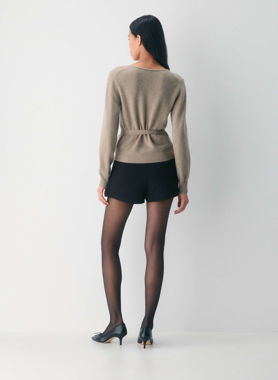 haywood woll-kaschmir-pullover heather nomad taupe