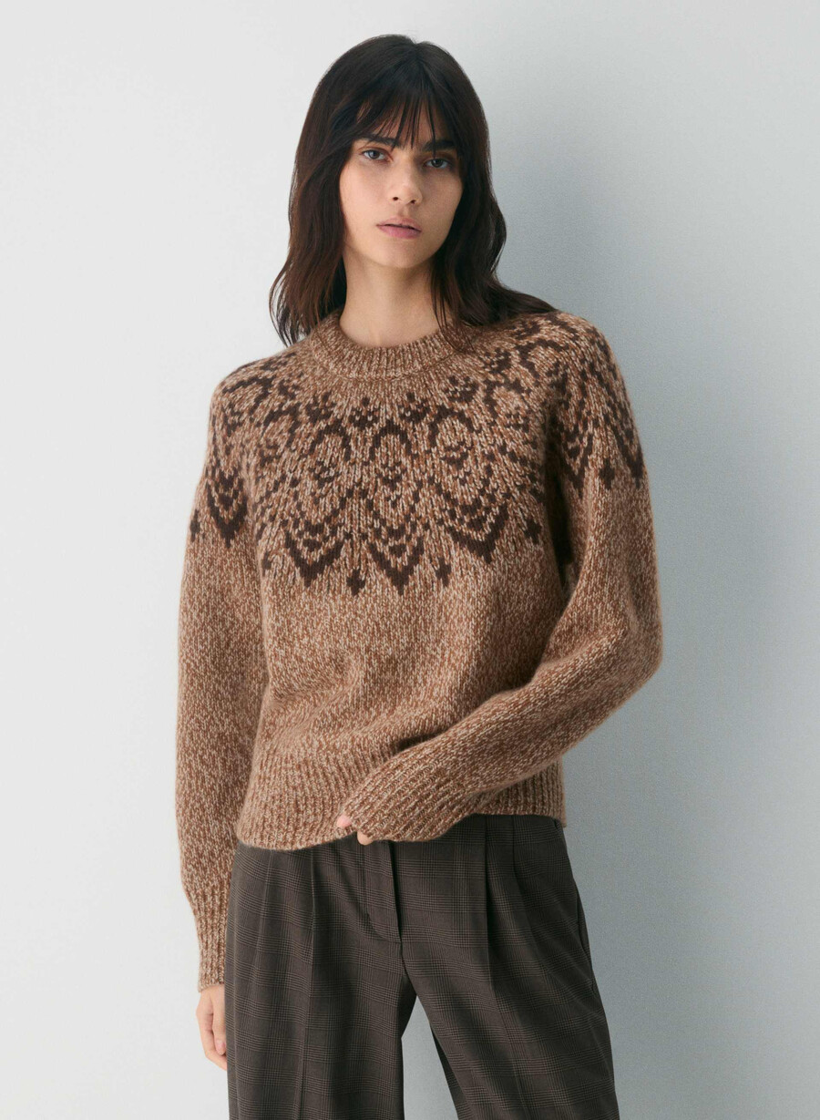 cosmic wool kaschmirpullover hthr nm tp schwarz