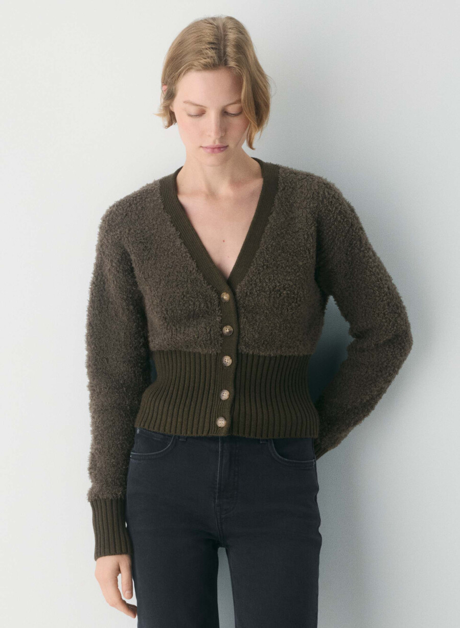 duchess cardigan dunkeloliv