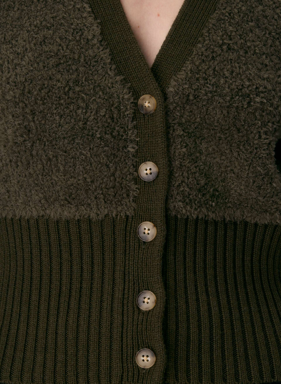 duchess cardigan dunkeloliv