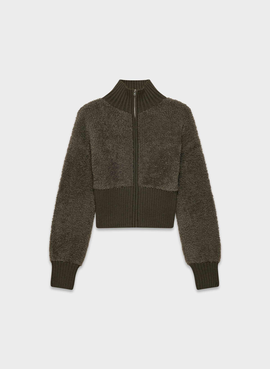 astro zip-up dunkeloliv