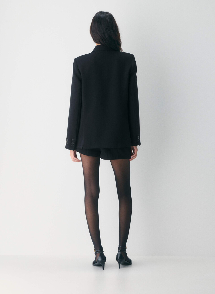 vermeer blazer – crepette schwarz